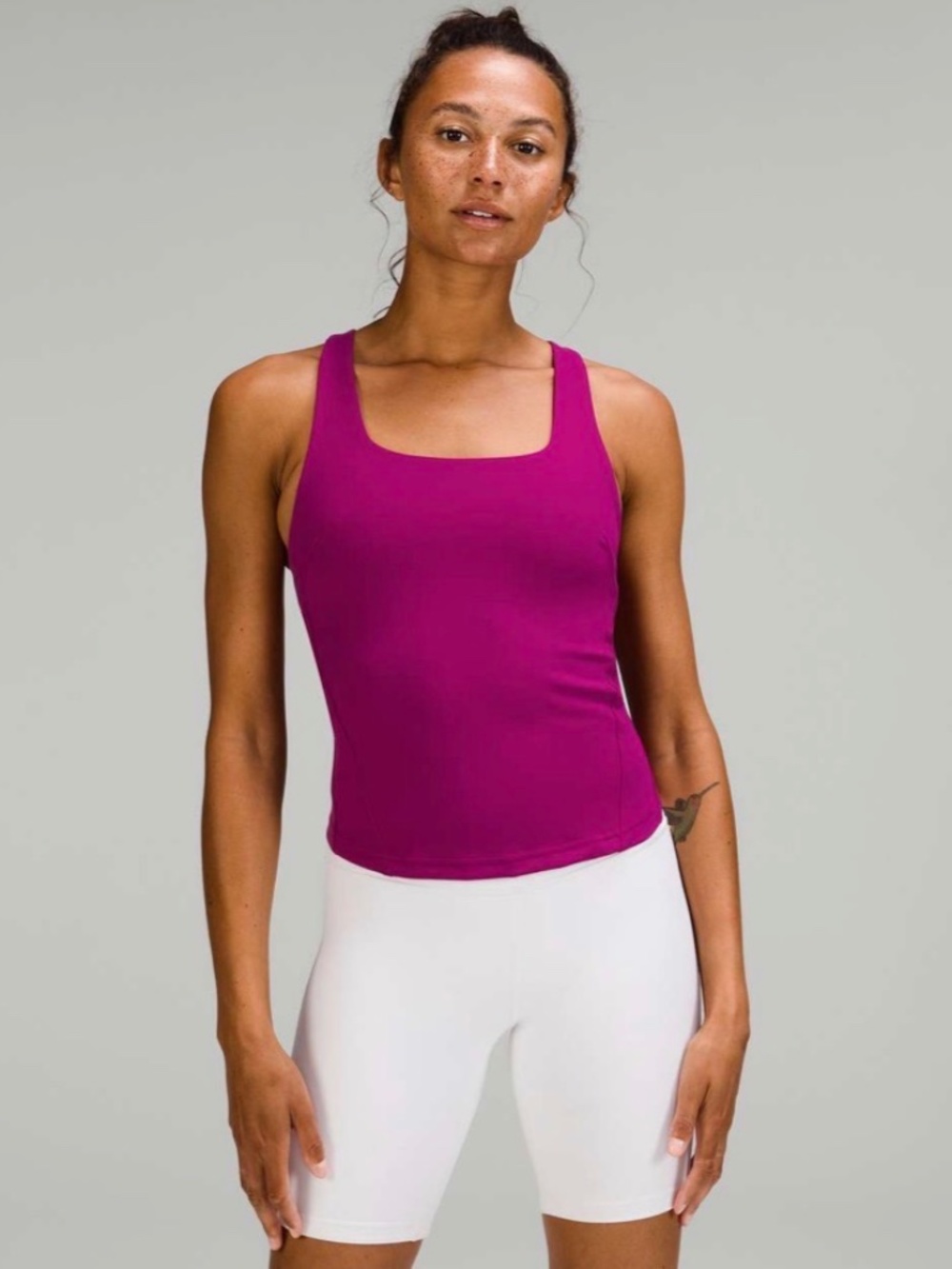 Lululemon InStill Tank Top Magenta With Pads Women's Size 6 W1DC2S 7
